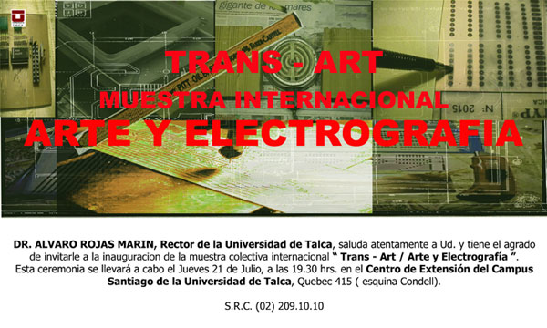 invitacion Trans-Arte 2005